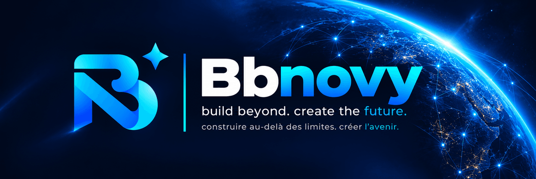 Bbnovy — build beyond. create the future. Construire au-delà des limites, créer l’avenir.